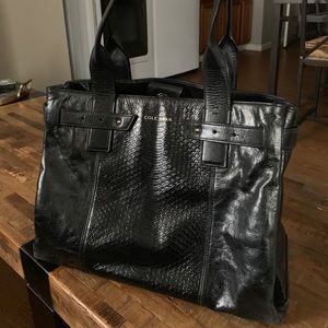 Cole Hann Alligator Embossed Shoulder Bag